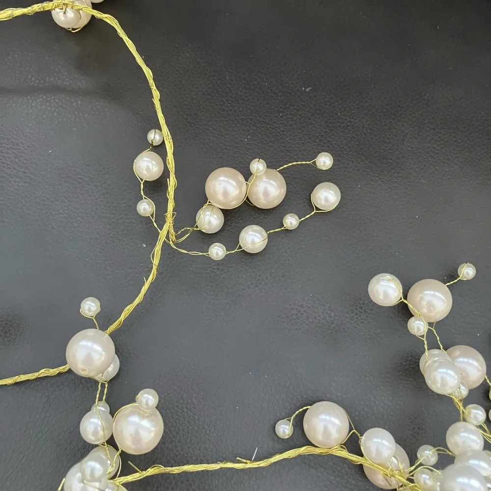 Beaded Ivory Pearl Garland Holiday Party Decor